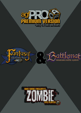 Mega Bundle - Axis Game Factory's AGFPRO 3.0 and Premium and Zombie and Fantasy and BattleMat DLC's