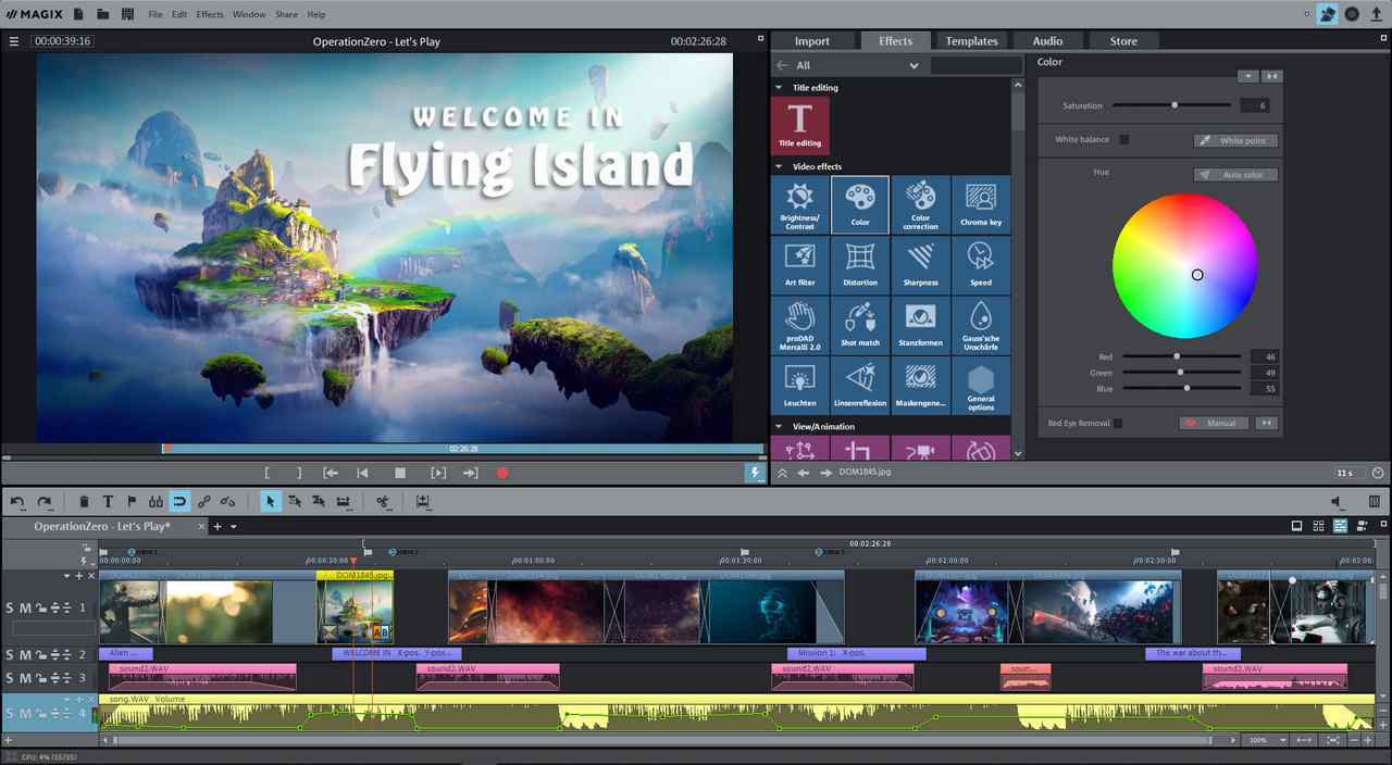 magix fastcut for gaming videos